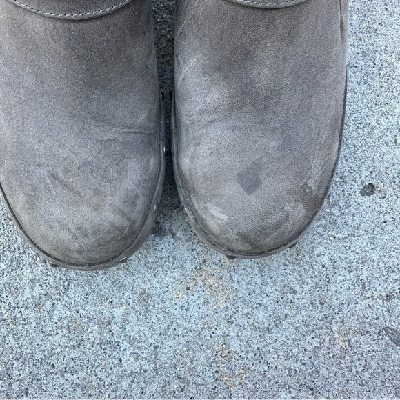 Merrell Drizzle Slip On Taupe Leather Clogs Mules with Studs Size 8 - Picture 8 of 8